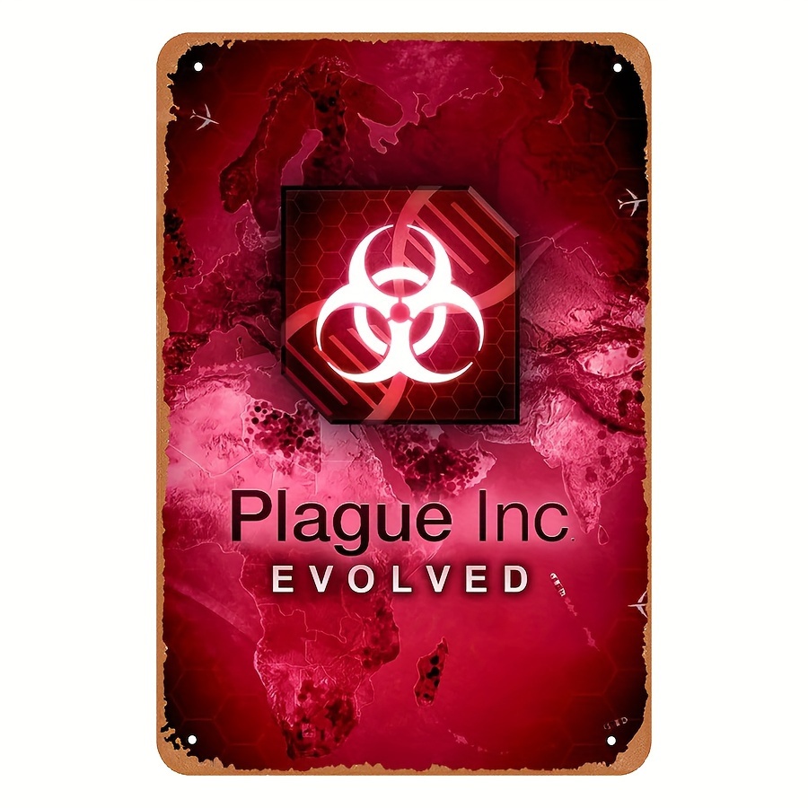 Game Retro Gaming - Vintage Style Plague Inc Evolved Metal