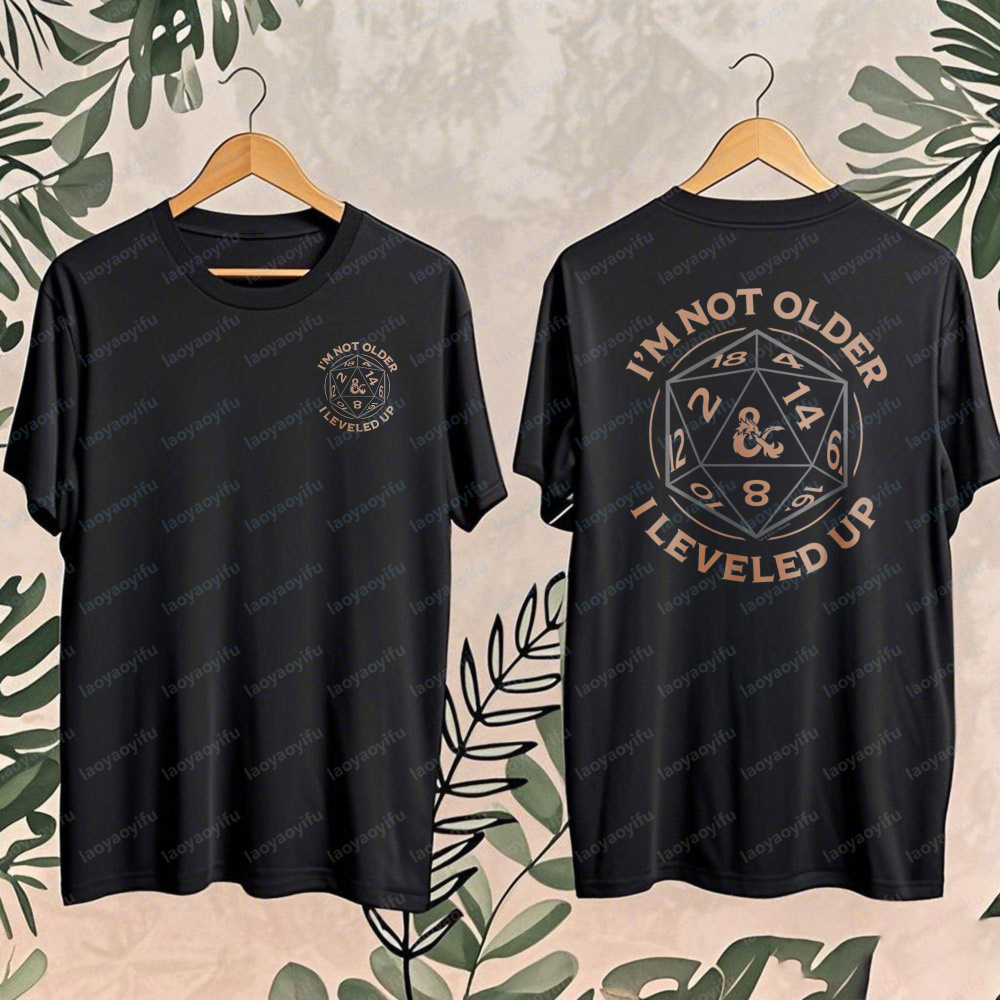 Retro Gaming Shirt - Retro Dungeons & Dragons Verjaardag Level