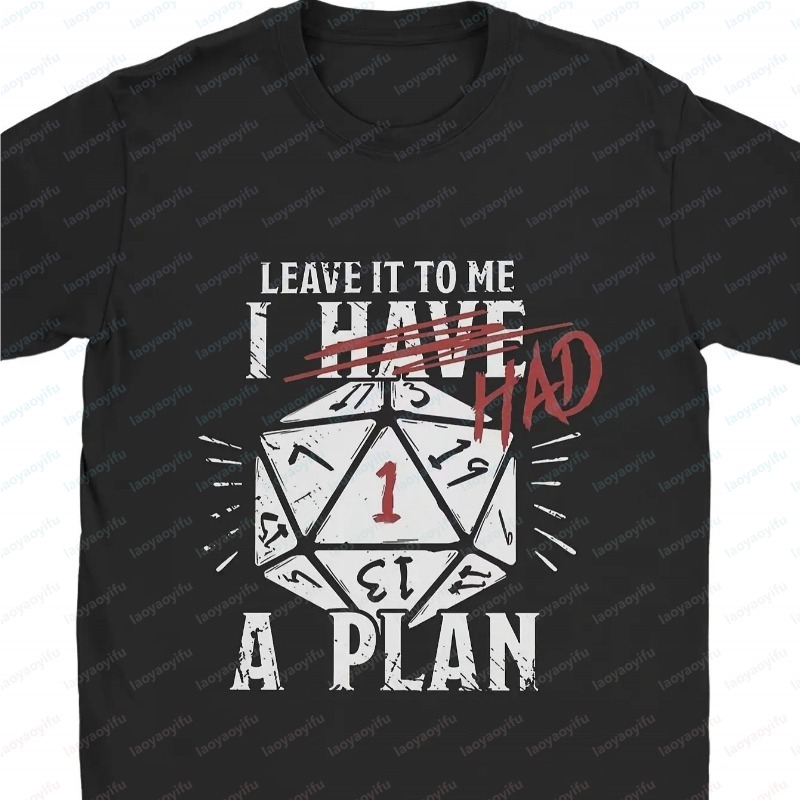 Retro Gaming Shirt - Herenshirt D20 dobbelstenen tabletop RPG T-shirt