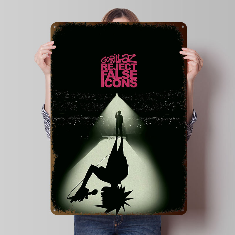 Retro Gaming Icons - Gorillaz Reject False Icons Afdrukken Poster