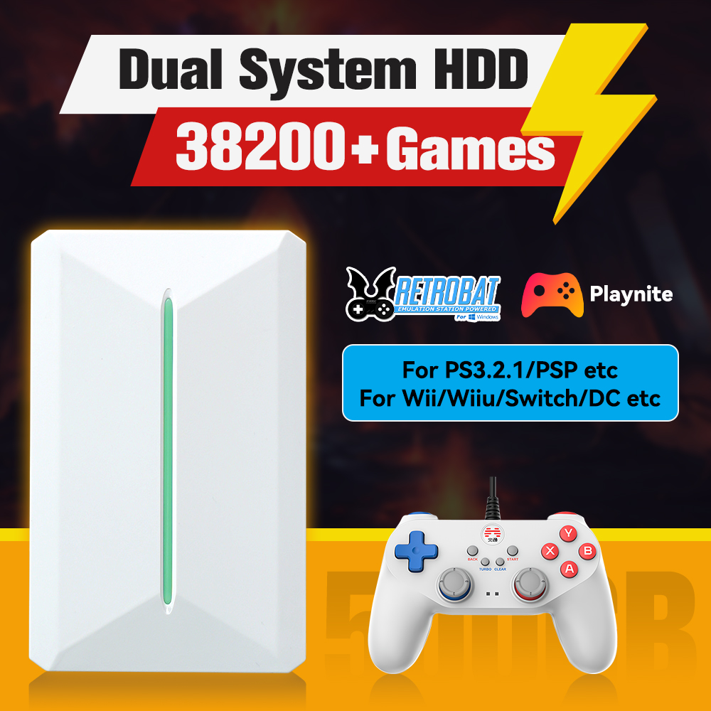 Retro Gaming Best Console - Retrobat & Playnite Systeem HDD Retro