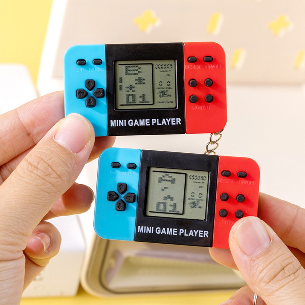 Retro Gaming System - Klassieke Tetris draagbare gameconsole sleutelhanger Retro