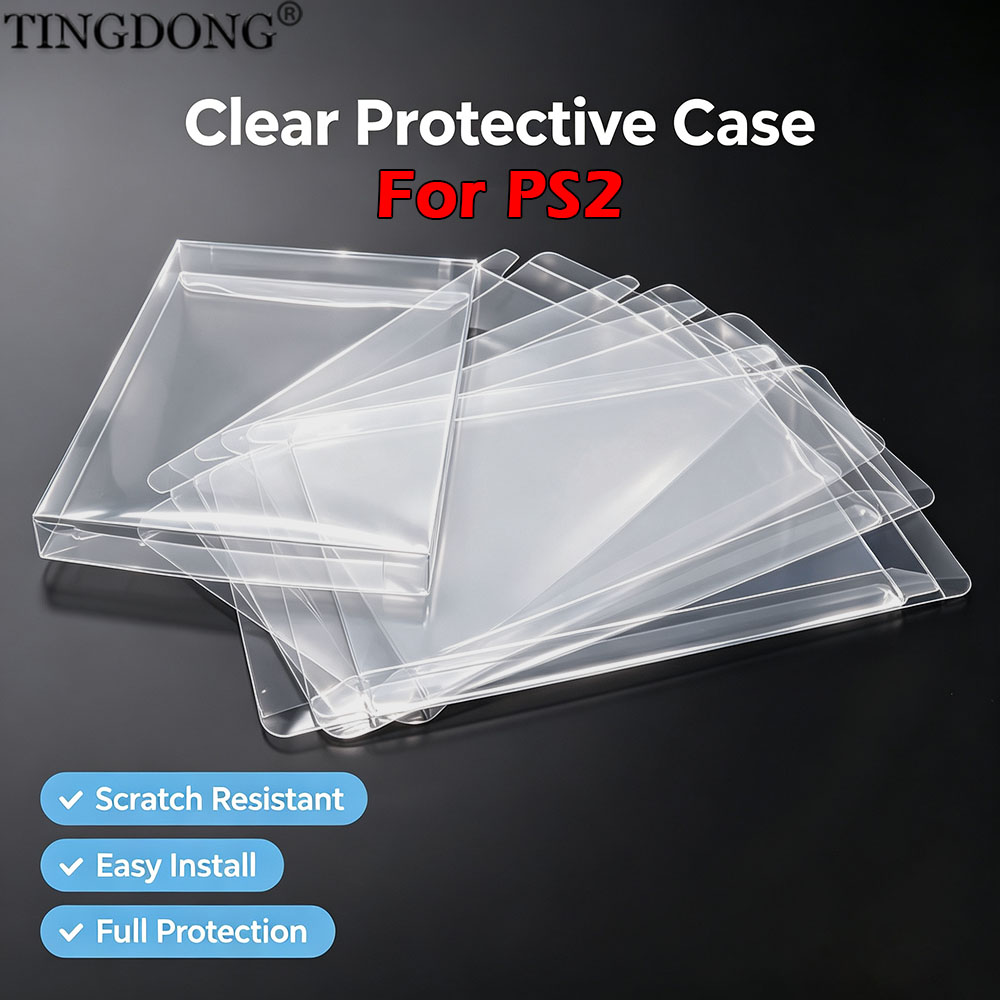 Game Cartridge Case - 1-10 stuks transparante PET beschermhoes voor