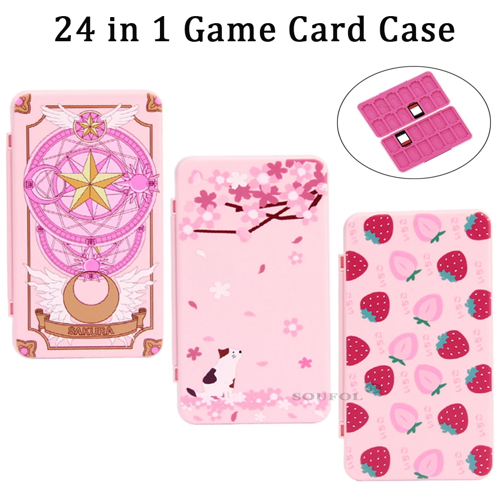 Game Cartridge Case - 24 In 1 Schattige Magnetische Game