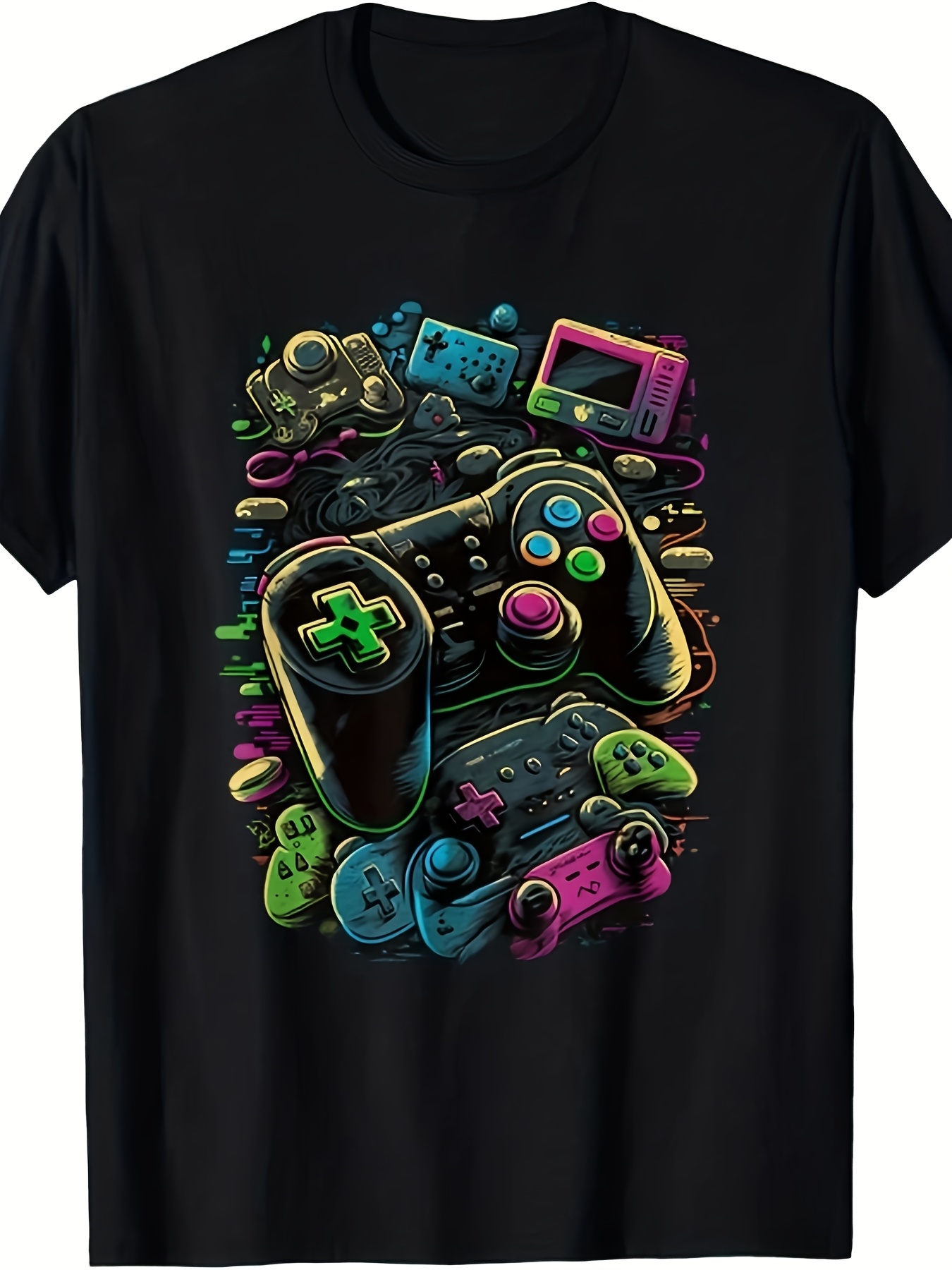 Retro Gaming Design - Unisex Control Gamer T-shirt voor heren,