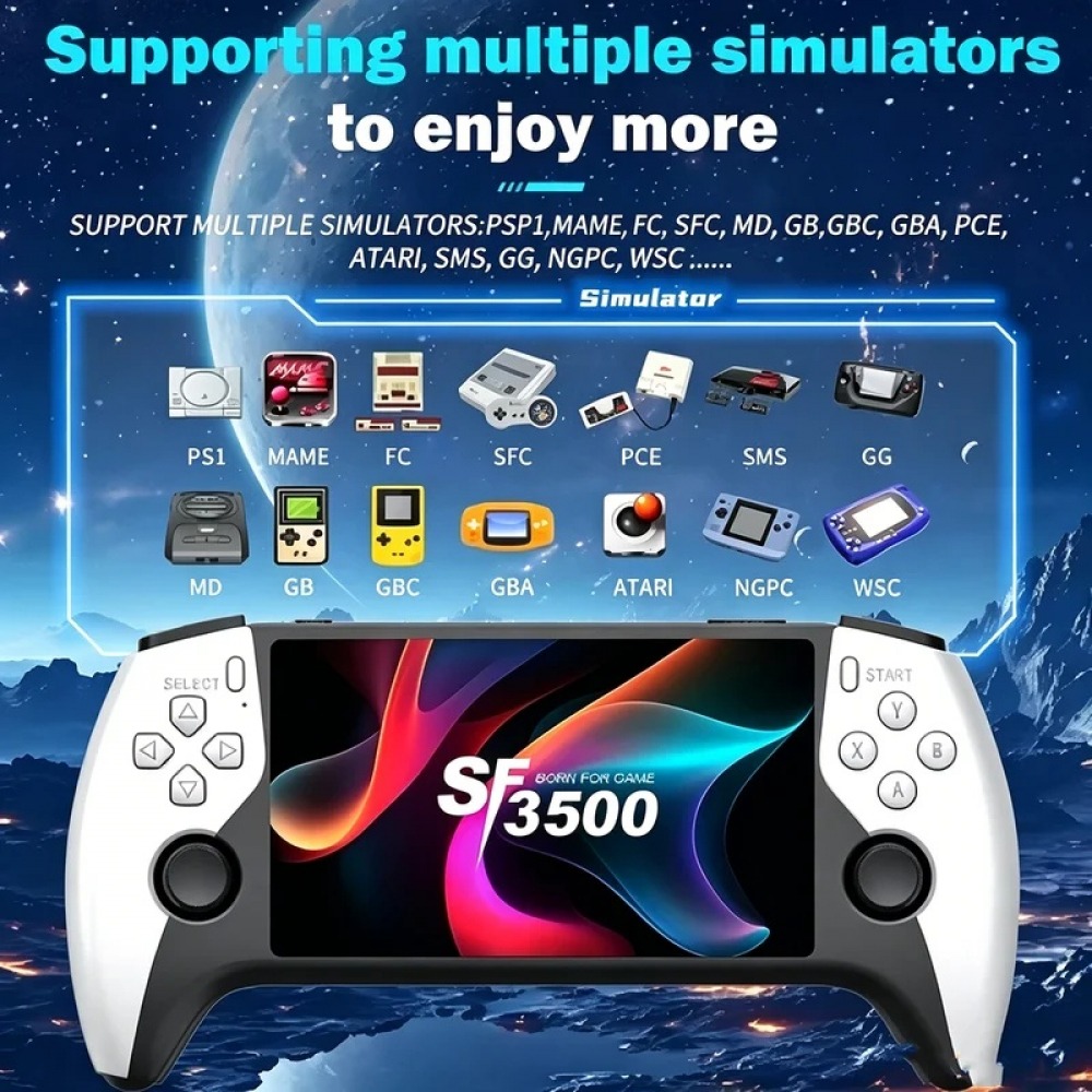 Game Retro Gaming - SF3500 5 inch Handheld Game Console