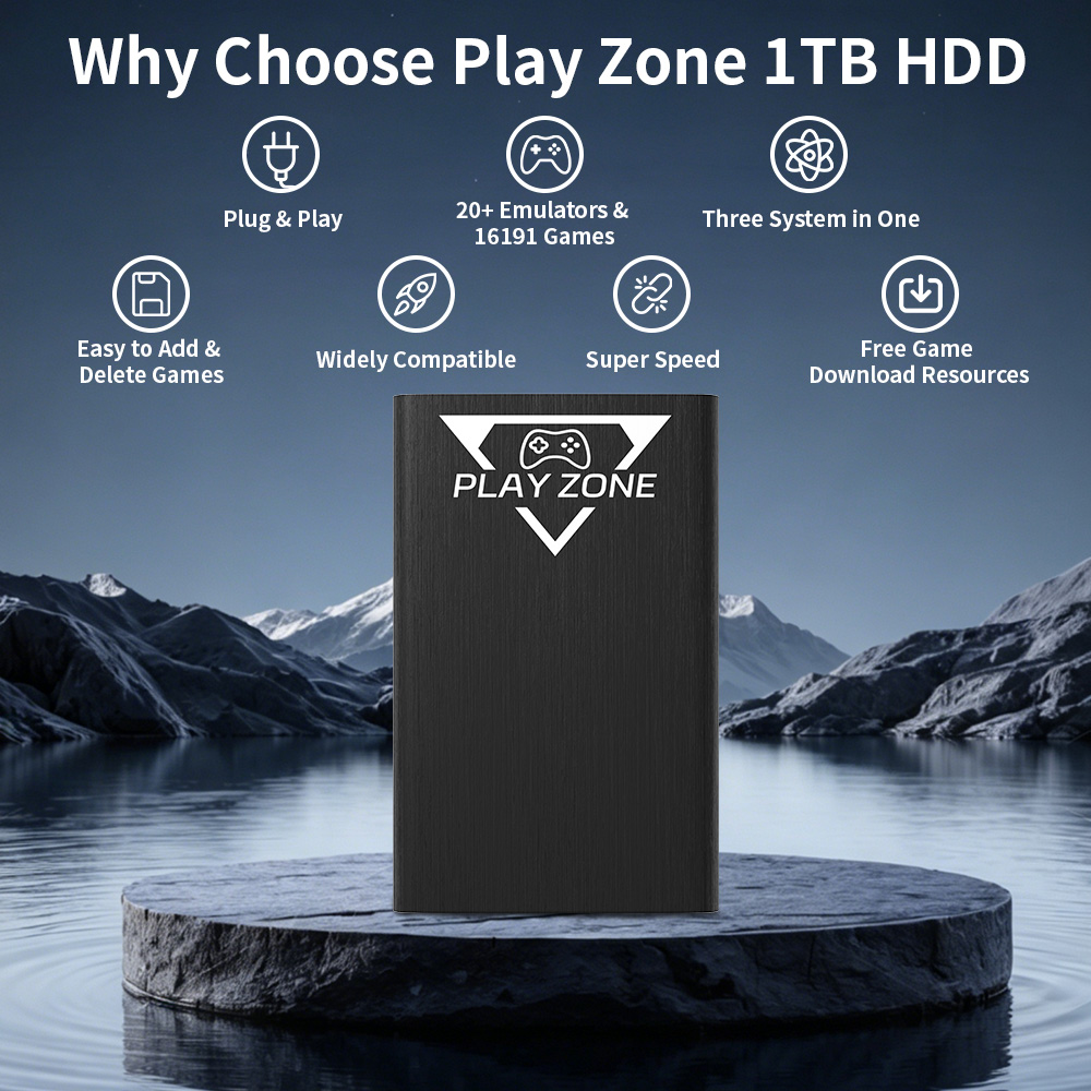 Play Zone 1TB draagbare gaming - Retro Gaming Play Zone recensie en prijs