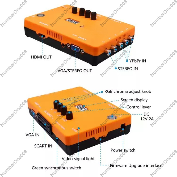 Lage resolutie game RGBS compo - Retro Gaming Hdmi recensie en prijs