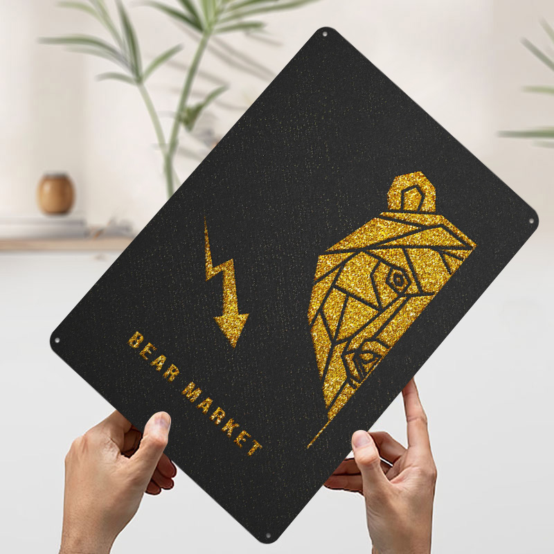 Gouden Beer Markt Metalen Post - Retro Gaming Market recensie en prijs